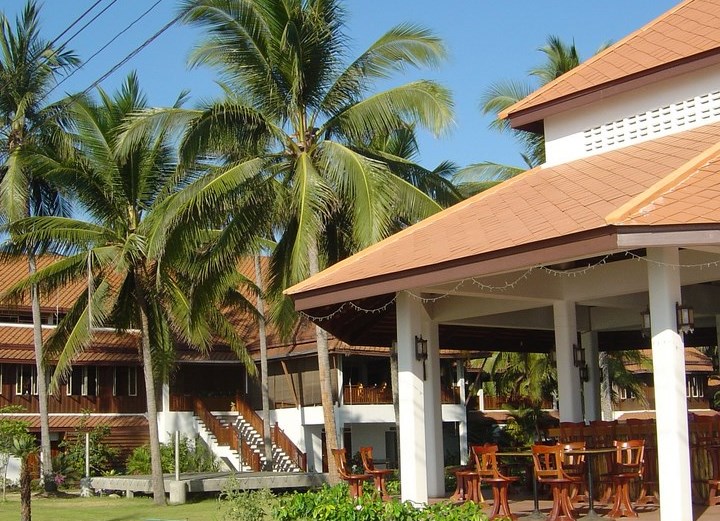 Htel et restaurant  Bang Saphan (Thalande)